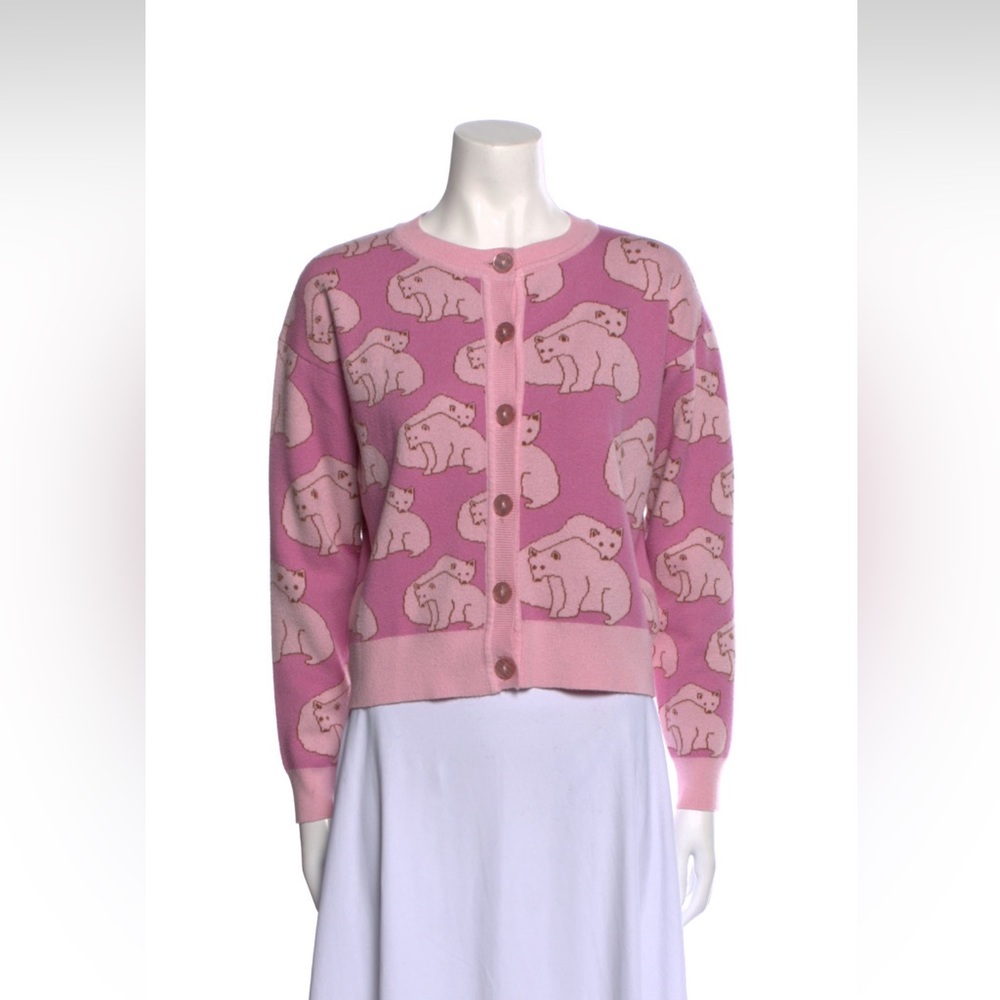Unique Helmstedt Pink Bear Cardigan
